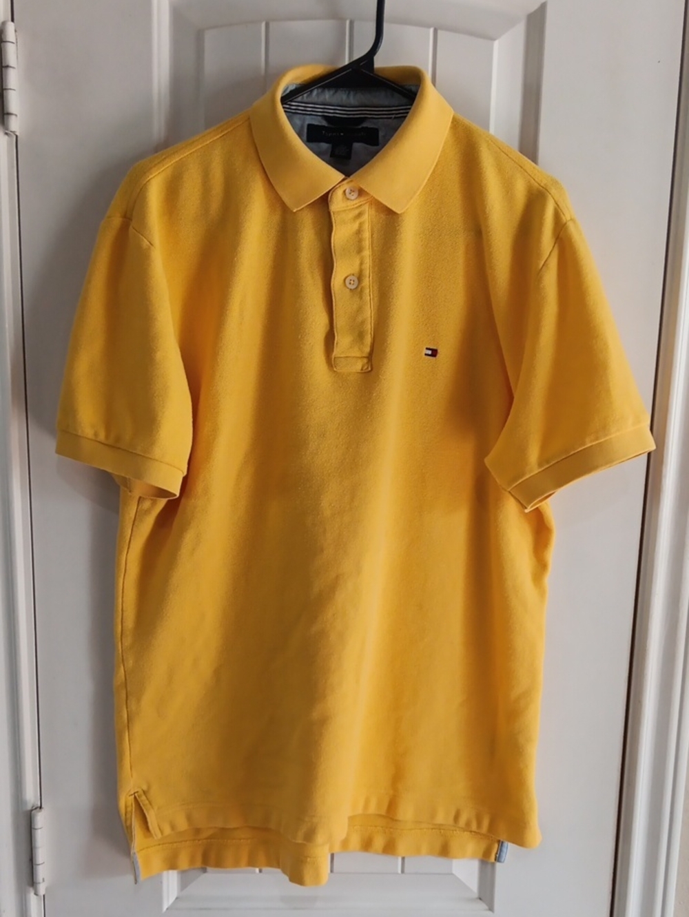 Tommy Hilfiger Men’s Classic Pique Polo Shirt Yellow Size M